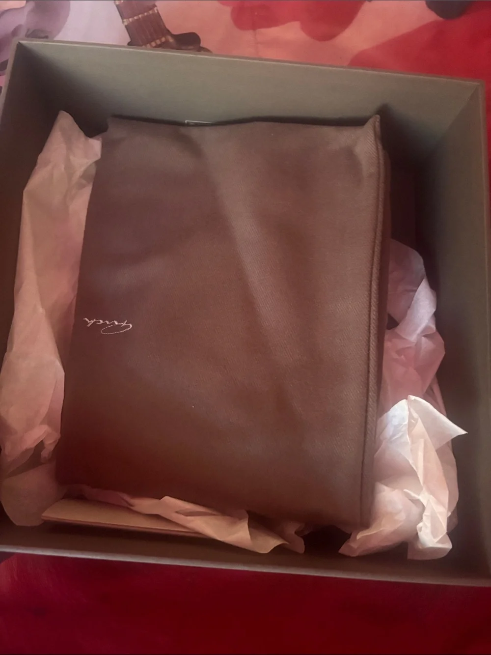 Saks Fifth Avenue Forest/Milk Sneaker Box Label
